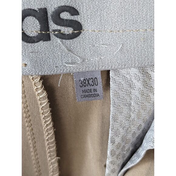 Adidas Golf Pants Lightweight Bundle 2 Pairs Khaki and Gray Size 38x30 - Picture 13 of 16